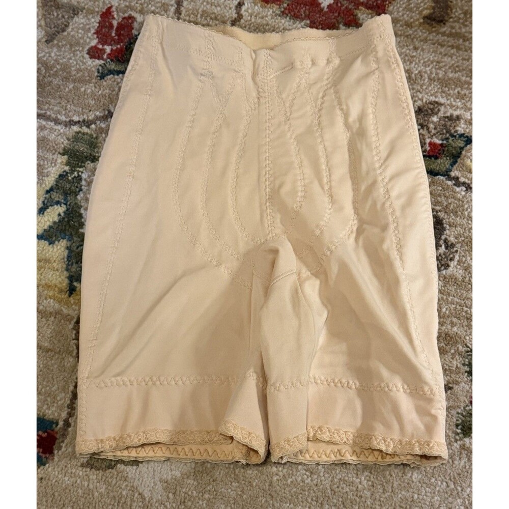 Vintage Vanity Fair Shapewear Girdle SML Long Leg Pinup USA Nylon